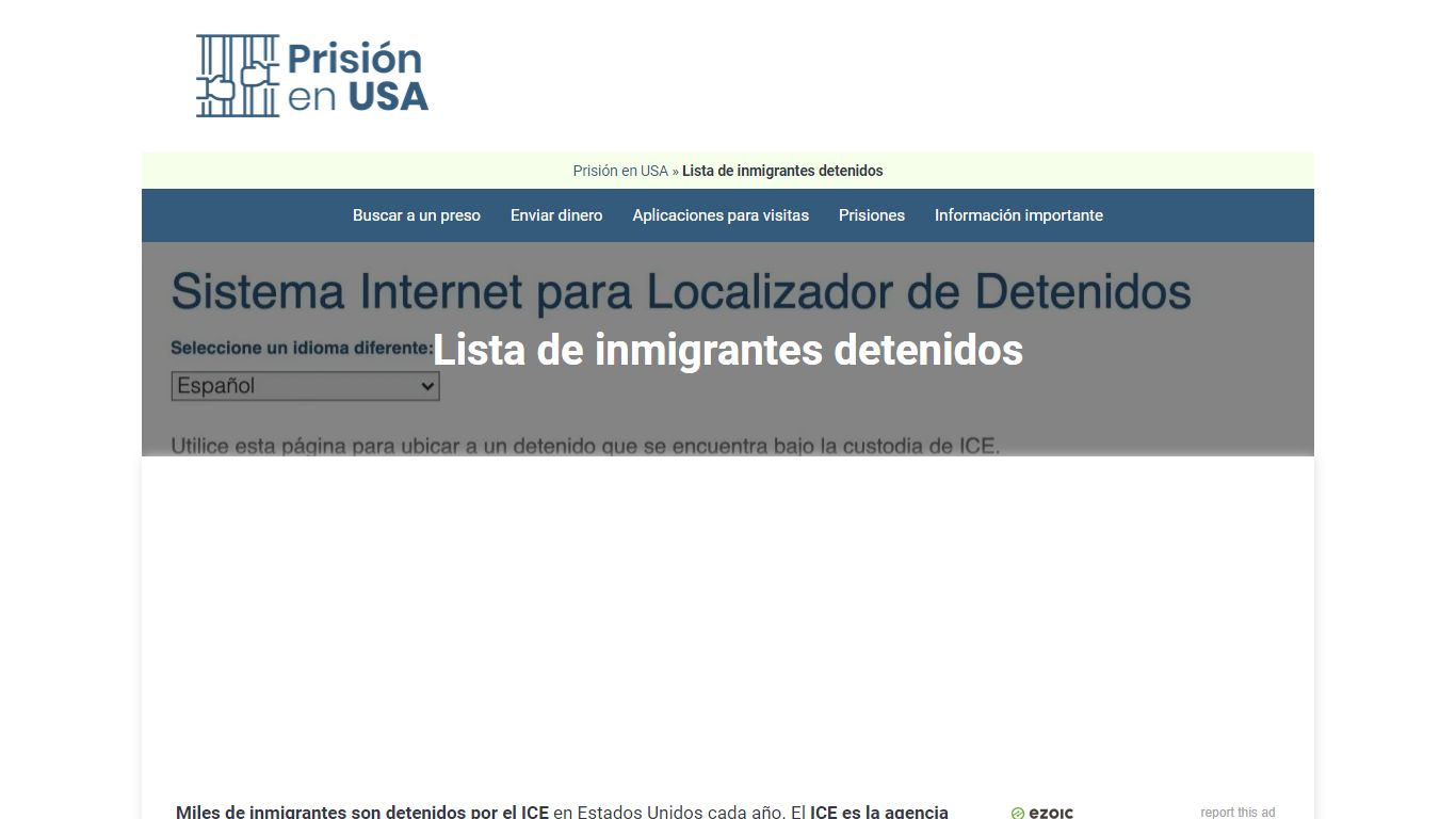 🥇 Lista de inmigrantes detenidos en Estados Unidos [2021]